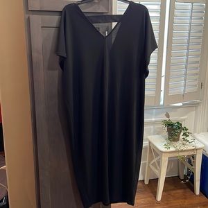 Rachel Roy Black Short Sleeve Dress with Open Back